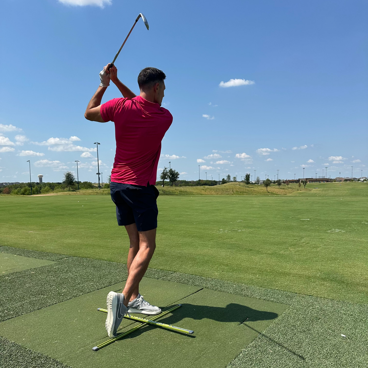 Practice-T Alignment & Ball Position Guide (Green)