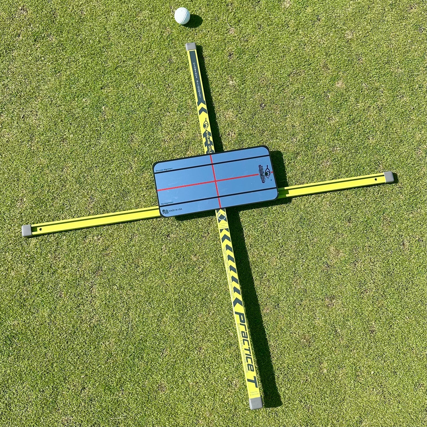 Practice-T Alignment & Ball Position Guide (Green)
